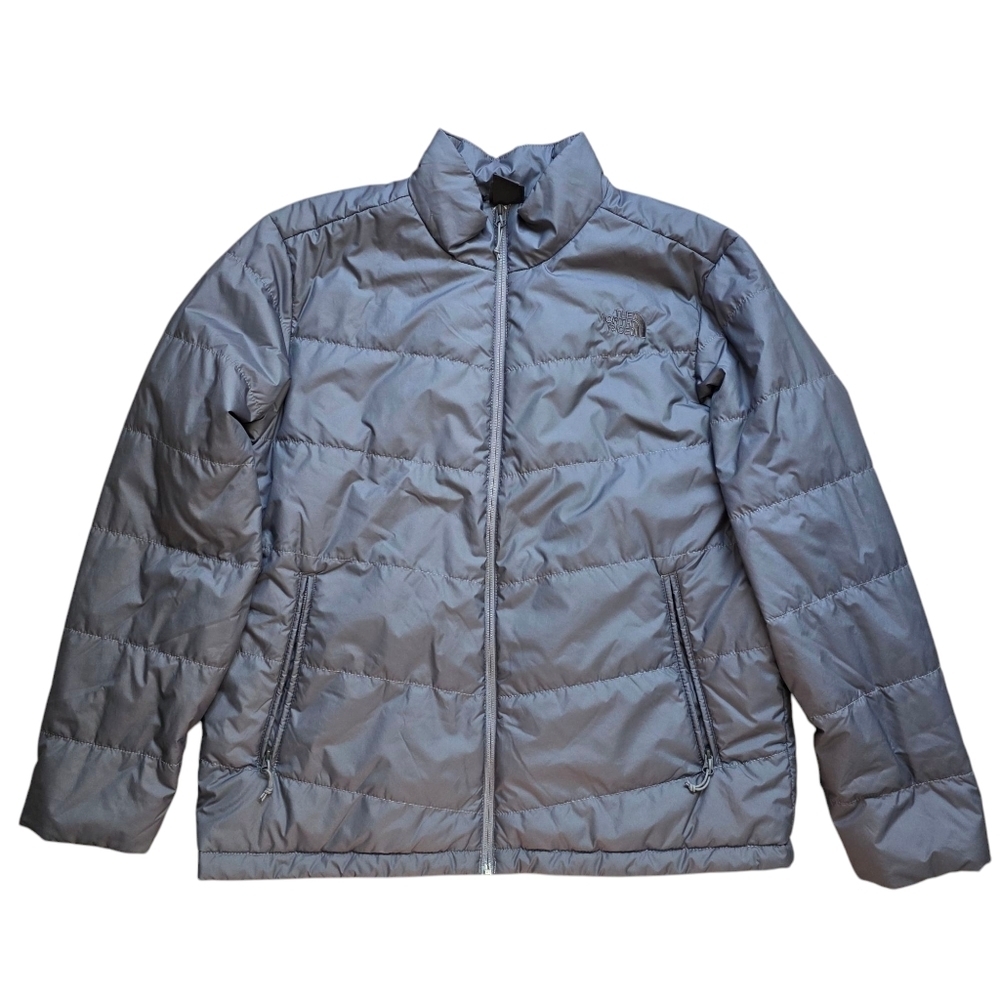 North Face Junction Insulated Full-zip Puffer Coat Jacket, Gray, Men's Size XL